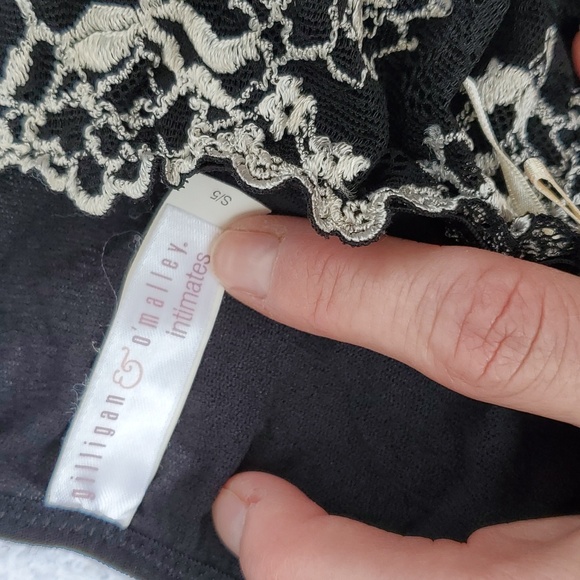 Two black panty set 1 thong and 1 with lace details - Picture 9 of 10